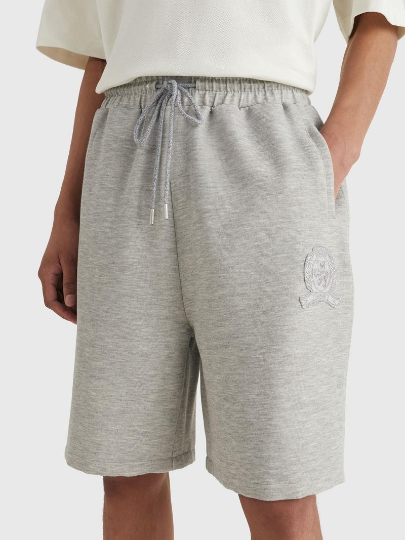 Férfi Tommy Hilfiger Classic sweatshort Rövidnadrág Szürke | HU 978VRW